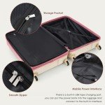 Merax Expandable 3-Piece Hardshell Luggage Set