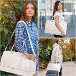 ETRONIK Women's Large Duffle Bag Set - Beige