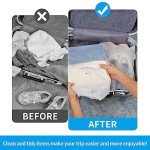 5 Clear Travel Shoe Bags with Drawstring Closure