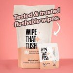 MightyGood On-The-Go Flushable Wet Wipes - 30 Pack