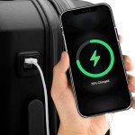 Indestructible Black Expandable Spinner Carry-On Luggage