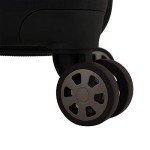 Indestructible Black Expandable Spinner Carry-On Luggage