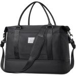 BAGAIL Extra Large Black Travel Duffel Bag