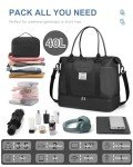 BAGAIL Extra Large Black Travel Duffel Bag