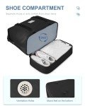 BAGAIL Extra Large Black Travel Duffel Bag