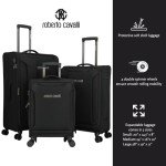 Roberto Cavalli 3-Piece Expandable Luggage Set