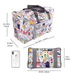 Large Foldable Travel Duffel Bag with Trolley Sleeve