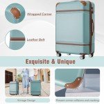 Merax 24" Aqua Green Hardshell Carry-On Suitcase