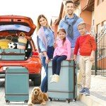 Merax 24" Aqua Green Hardshell Carry-On Suitcase