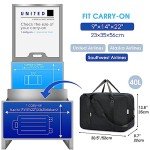 22" Airline-Approved Foldable Duffle Bag (Black)
