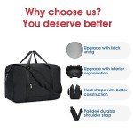 22" Airline-Approved Foldable Duffle Bag (Black)