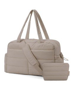 BAGSMART 31L Women's Travel Duffle Bag - Khaki