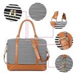 Bluboon Women's Canvas Weekender Duffel Bag