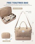 LOVEVOOK Women's Large Travel Duffle Bag, Coffee