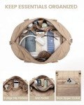 LOVEVOOK Women's Large Travel Duffle Bag, Coffee