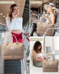 LOVEVOOK Women's Large Travel Duffle Bag, Coffee