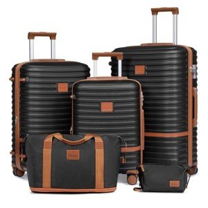 Joyway 5 Piece Expandable Hard Case Luggage Set