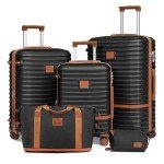 Joyway 5 Piece Expandable Hard Case Luggage Set