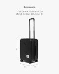 Herschel Heritage Black 21-Inch Carry-On Luggage