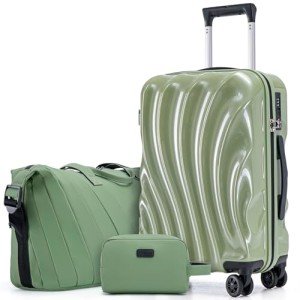Cosbarn 3-Piece Lightweight Luggage Set with Wheels