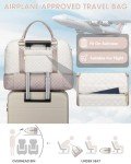 Women's Weekender Duffle Bag with Shoe Compartment