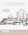 Women's Weekender Duffle Bag with Shoe Compartment