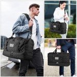 ETRONIK Versatile Travel & Gym Duffle Bag, Black
