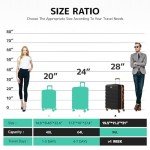 AnyZip 28-Inch Lightweight Hardside Suitcase with Wheels