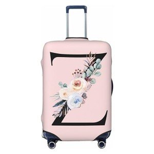 Cute Pink Elastic Luggage Cover with Boho Floral