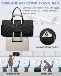 Black Women's Weekend Duffle Bag with Shoe Compartment