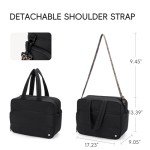 CLUCI Women’s Puffer Tote Weekender Bag with Shoe Compartment