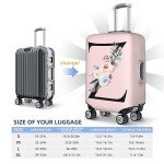 Cute Pink Elastic Luggage Cover with Boho Floral