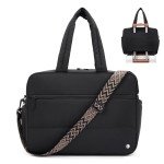 CLUCI Women’s Puffer Tote Weekender Bag with Shoe Compartment