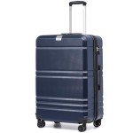 Blue Expandable Hardside Carry-On Luggage, 28 Inch