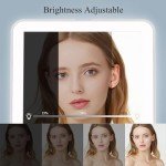 Portable LED Travel Makeup Mirror with Dimmable Lights