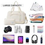 Women's Travel Duffel Bag with Shoe Compartment
