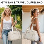 Women's Travel Duffel Bag with Shoe Compartment