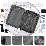 5-Piece Purple Hardside Luggage Set for Women