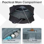 Narwey 18" Underseat Travel Carry-On Bag (Black)