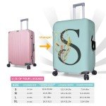 Boho Floral Spandex Luggage Cover - Medium Size