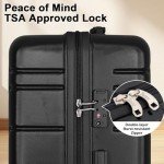 Romswi 5-Piece Lightweight Hardshell Luggage Set