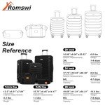 Romswi 5-Piece Lightweight Hardshell Luggage Set
