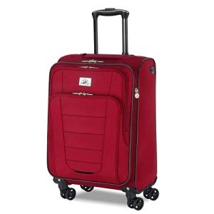 Verdi 20-Inch Expandable Carry-On Luggage with USB Port