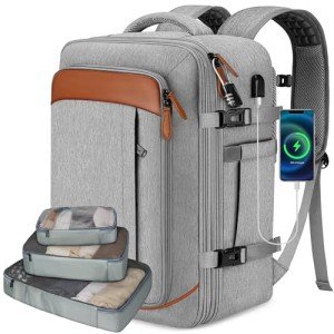 Flight Approved Expandable Carry-On Backpack with Cubes