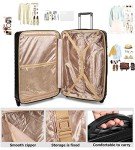 Plaid PU Leather Expandable Luggage Set - 4 Pieces