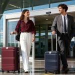 Blue Expandable Hardside Carry-On Luggage, 28 Inch