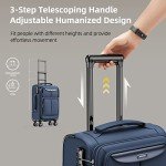 SHOWKOO 3-Piece Expandable Softside Luggage Set
