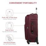SwissGear 25-Inch Expandable Softside Luggage - Merlot