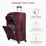 SwissGear 25-Inch Expandable Softside Luggage - Merlot
