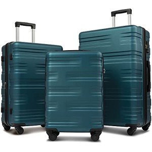 Merax 3-Piece Lightweight Hardshell Luggage Set